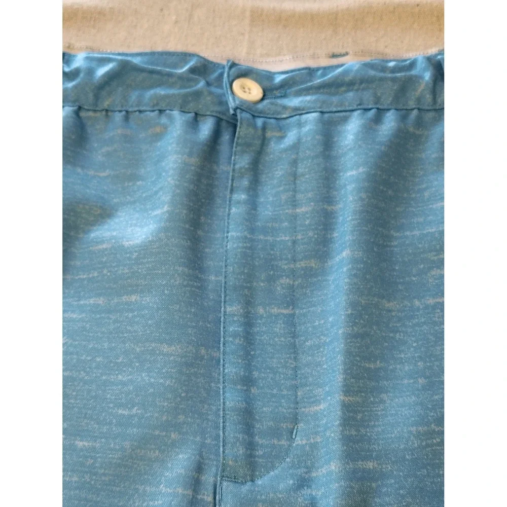 Reebok Golf Mens Blue Space Dye Performance Golf Shorts Size 46 Heathered NN